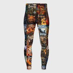 Тайтсы мужские Sabaton - обложки альбомов и песен, цвет: 3D-принт