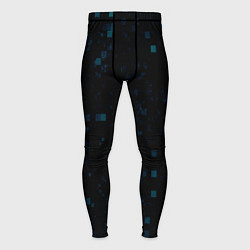 Тайтсы мужские Color dark blue khaki, цвет: 3D-принт