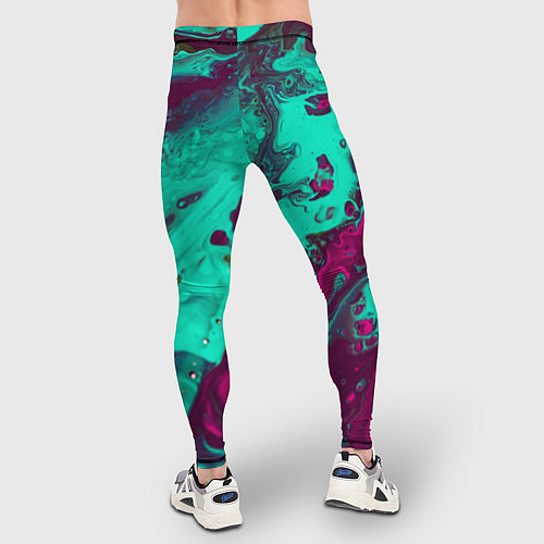 Мужские тайтсы Абстракция мрамор / 3D-принт – фото 4