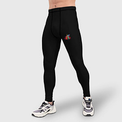 Тайтсы мужские Ёлочные чудеса, цвет: 3D-принт — фото 2