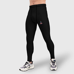 Тайтсы мужские Ёлка и компания, цвет: 3D-принт — фото 2