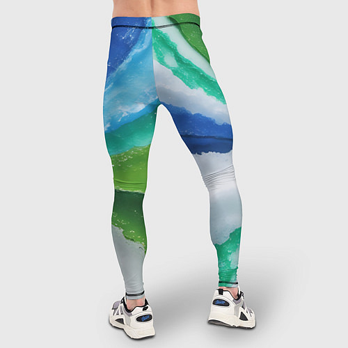 Мужские тайтсы Радуга цветов мальдивских островов / 3D-принт – фото 4