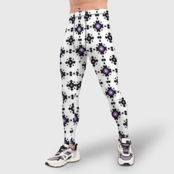 Тайтсы мужские Абстрактный геометрический орнамент, цвет: 3D-принт — фото 2