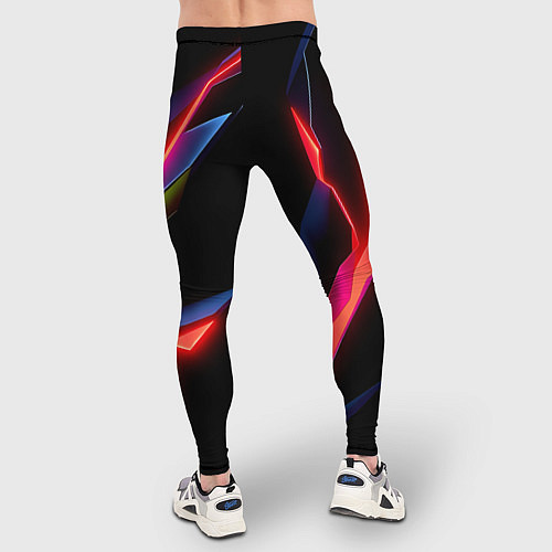 Мужские тайтсы Neon red / 3D-принт – фото 4