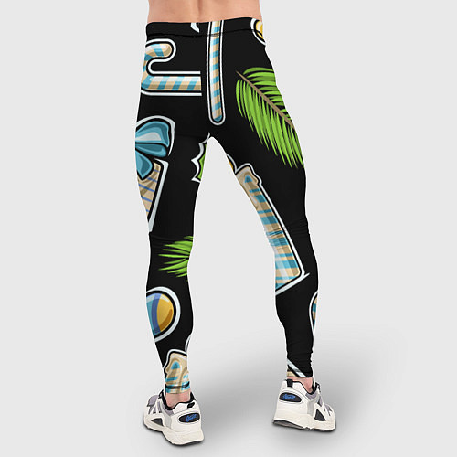 Мужские тайтсы Christmas soul / 3D-принт – фото 4