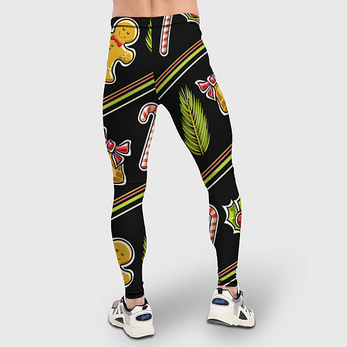 Мужские тайтсы Рождественский дух / 3D-принт – фото 4