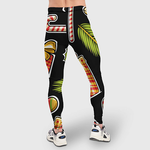 Мужские тайтсы Рождественский вайб / 3D-принт – фото 4