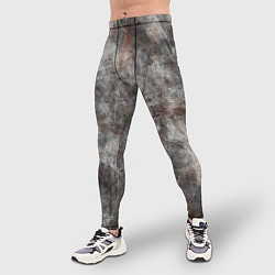Тайтсы мужские Абстракция - gray stone, цвет: 3D-принт — фото 2