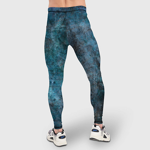 Мужские тайтсы Абстракция - dark blue / 3D-принт – фото 4