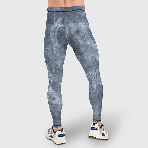 Мужские тайтсы Абстракция - gray-blue / 3D-принт – фото 4