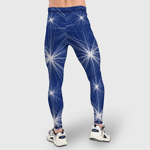 Мужские тайтсы Звезды на синем фоне / 3D-принт – фото 4