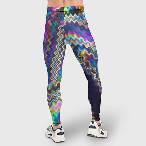 Мужские тайтсы Абстракция переливы / 3D-принт – фото 4