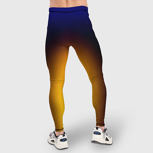 Мужские тайтсы Color black red blue / 3D-принт – фото 4