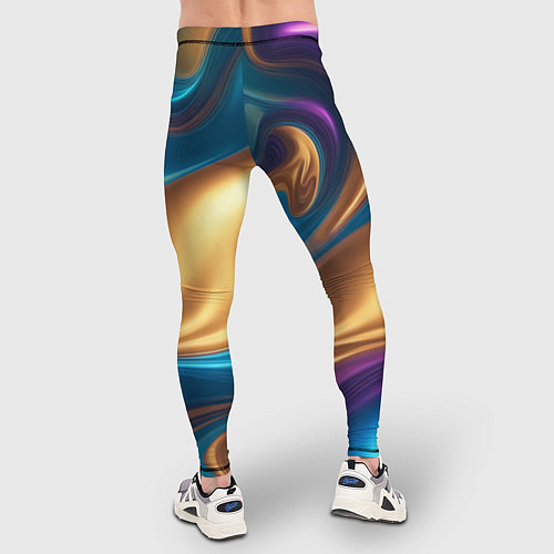 Мужские тайтсы Сплавы разноцветные / 3D-принт – фото 4