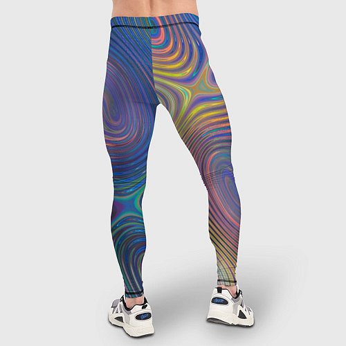Мужские тайтсы Абстрактная рябь / 3D-принт – фото 4