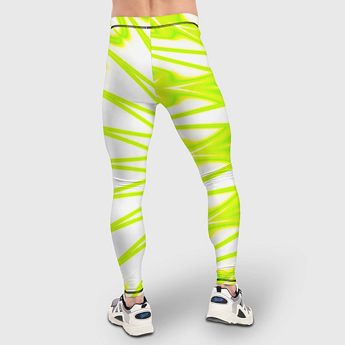 Мужские тайтсы Color neon green / 3D-принт – фото 4
