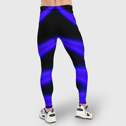 Мужские тайтсы Color neon blue / 3D-принт – фото 4