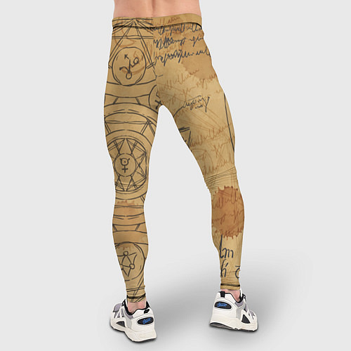 Мужские тайтсы Дневник алхимика / 3D-принт – фото 4