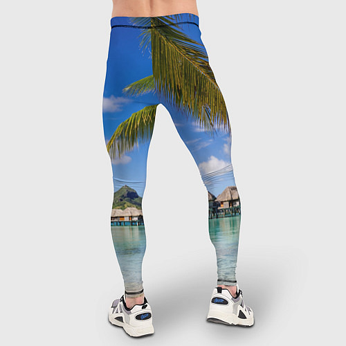 Мужские тайтсы Бора-Бора / 3D-принт – фото 4