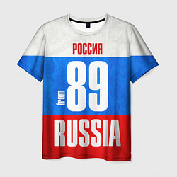 Мужская футболка Russia: from 89