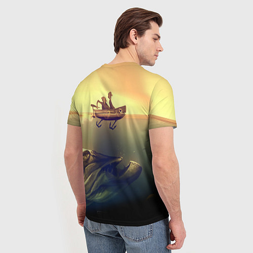Мужская футболка День на рыбалке / 3D-принт – фото 4