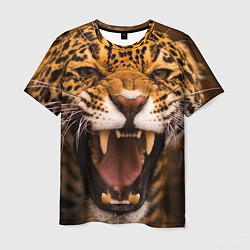 Мужская футболка Ярость леопарда