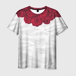 Мужская футболка Roses White