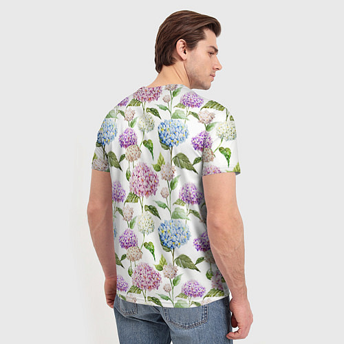 Мужская футболка Цветы и бабочки 4 / 3D-принт – фото 4