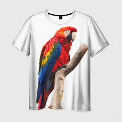 Мужская футболка Яркий попугай