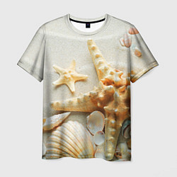 Мужская футболка Морские ракушки