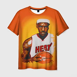 Мужская футболка LeBron James: Heat