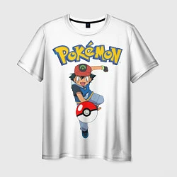 Футболка мужская Pokemon: Ash Ketchum, цвет: 3D-принт