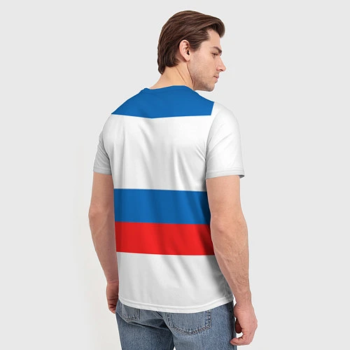 Мужская футболка Сборная РФ: гостевая форма / 3D-принт – фото 4