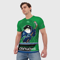 Футболка мужская Vancouver Canucks, цвет: 3D-принт — фото 2