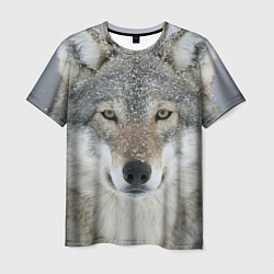 Мужская футболка Милый волк