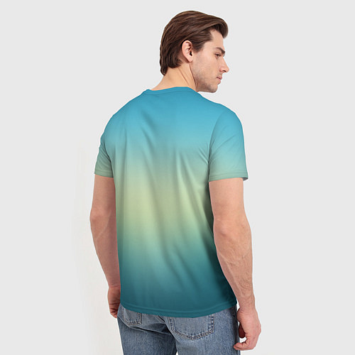 Мужская футболка Олень у озера / 3D-принт – фото 4