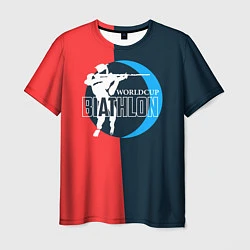 Футболка мужская Biathlon worldcup, цвет: 3D-принт
