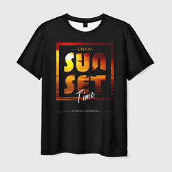 Футболка мужская Sunset Time, цвет: 3D-принт