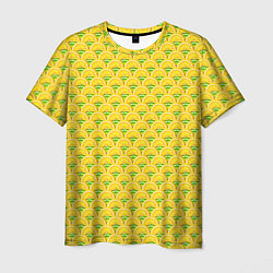 Мужская футболка Текстура лимон-лайм