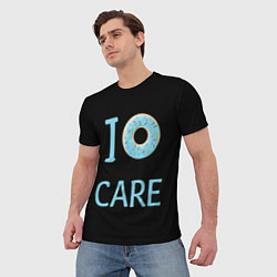 Футболка мужская I Donut care, цвет: 3D-принт — фото 2