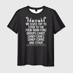 Мужская футболка Candy Canes