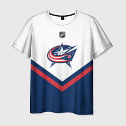 Футболка мужская NHL: Columbus Blue Jackets, цвет: 3D-принт