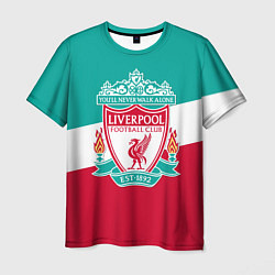 Футболка мужская Liverpool: You'll never walk alone цвета 3D-принт — фото 1