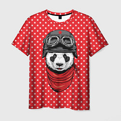 Мужская футболка Панда пилот