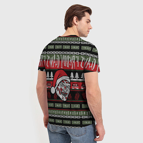Мужская футболка Freddy Christmas / 3D-принт – фото 4