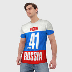 Футболка мужская Russia: from 41, цвет: 3D-принт — фото 2