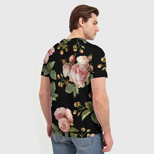 Мужская футболка TOP Roses / 3D-принт – фото 4