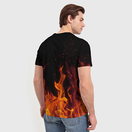 Мужская футболка Linkin Park: Hell Flame / 3D-принт – фото 4