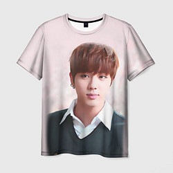 Футболка мужская Kim SeokJin, цвет: 3D-принт