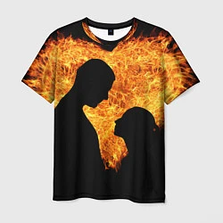 Мужская футболка Огненная любовь